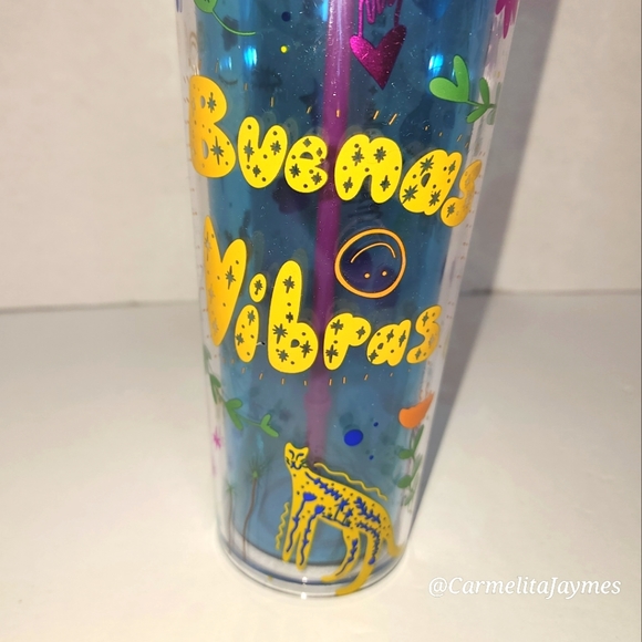 🌞 STARBUCKS 🥤 Manuela Guillen "Beunos Vibras" Venti 24oz Starbucks Cold Cup - Picture 2 of 7